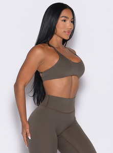 Women's High Support Lightweight Sports Bra Soft Padded Quick Dry Stretchy <b>Mesh</b> Insert Fitness <b>Top</b> Breathable Print Solid Front - Product Image 3