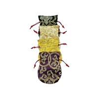 Bolsas con Cordón de Brocado Ecológicas, Inspiradas en la Cultura Tradicional, Duraderas y Ligeras, con Tamaño Interior de 10/11 cm, para Collares