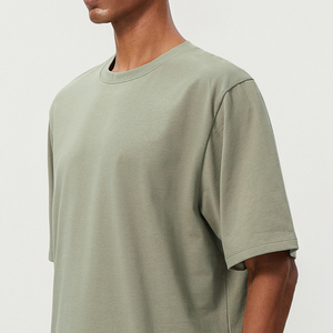 T-shirt décontracté à épaules tombantes 170 GSM 100 % coton, coupe oversize, pour l'été et le quotidien, personnalisable OEM, marque privée, fabricant d'usine - Product Image 3
