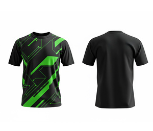 T-shirt personnalisé avec logo par sublimation, t-shirt d'entraînement en polyester durable |   Tailles pour hommes, femmes et jeunes |   Entraînement léger et à séchage rapide - Product Image 2