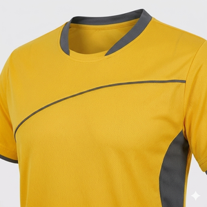 Venta al por Mayor de Camisetas de Fútbol Personalizadas con Cuello en V, Manga Corta, Cierre de Hebilla, Secado Rápido, 100% Poliéster para Hombre - Product Image 4