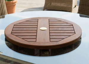 ถาดหมุนไม้เนื้อแข็งแบบสั่งทำพิเศษสำหรับจัดวางของและโชว์อาหาร - Product Image 2