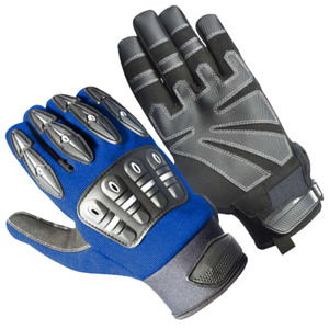 ถุงมือช่างกันกระแทกหนังสังเคราะห์พรีเมียม Amara เคลือบยางลาเท็กซ์คุณภาพสูง ป้องกันอุบัตภัยในงานอุตสาหกรรม ข้อมือนีโอพรีน 11 ออนซ์ - Product Image 5