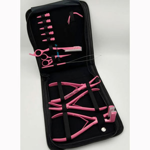 Kit de Herramientas Profesional ZETOMED PRO para Extensiones de Cabello Rosadas, Alicates de Presión con Almohadillas de Silicona y Acero Inoxidable - Product Image 1