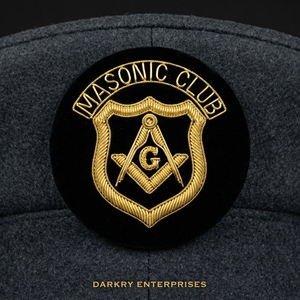 Parches Bordados a Mano Personalizados con Insignia de Escudo Masónico de Hilo de Oro, Blasones y Regalía para Uniformes y Gorras - Product Image 1