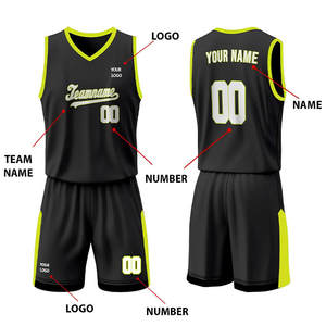 Ensemble d'uniformes de basketball respirants personnalisés par sublimation |   Shorts en jersey sans manches |   Vêtements de sport d'été pour équipes |   Séchage rapide pour hommes - Product Image 3