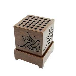 Wholesale Mini Bamboo Wood Incense <b>Burner</b> with Carved Design Durable & Eco-Friendly Religious Use Ash Catcher Stick Holder - Product Image 1