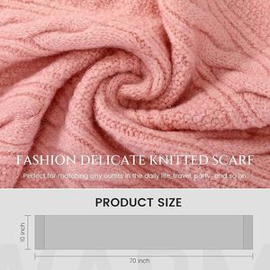 Bufanda Tejida Unisex Premium OEM - Envoltura Personalizada con Etiqueta Privada - Accesorios de Invierno para el Cuello de Punto Acanalado Suave - Product Image 3