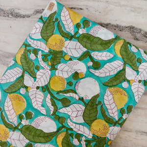 Tela india estampada a mano, hermosa tela decorativa hecha a mano con estampado floral, tela de algodón para confección de vestidos, textiles para el hogar, estampado personalizado - Product Image 1