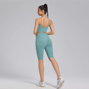 Ensemble de sport premium 2 pièces pour femme avec veste de yoga à manches longues, leggings de fitness taille haute anti-transpiration, vente en gros OEM ODM - Product Image 3