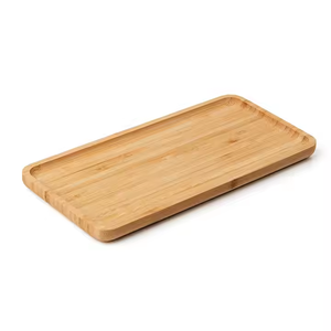 Bandeja de Madera Ecológica para Servir Postres, Café y Tartas en la Sala de Estar, Tamaño y Forma Personalizables - Product Image 1