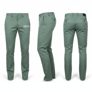 Pantalones Cargo Verde Oliva para Hombre Owais, Cintura Media, Cierre de Botones, Múltiples Bolsillos, Estilo Ropa de Trabajo, para Otoño - Product Image 5