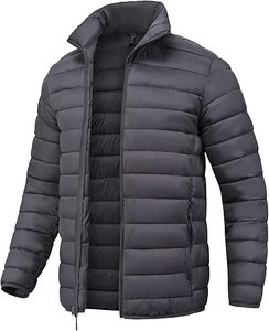 <b>Men's</b> Lightweight Packable Puffer Jacket Waterproof Winter Hood Jacket Custom Packable Quilted Puffer Jacket With Storage <b>Pouch</b> - Product Image 1
