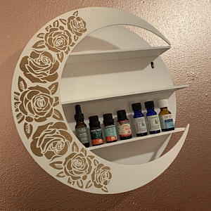 Étagère murale en forme de croissant de lune et d'étoile, approvisionnement en gros, MOQ, étagère flottante en bois pour la décoration intérieure, décoration de la maison - Product Image 4