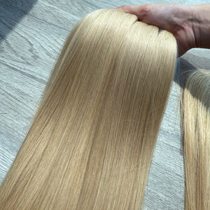 Super Cheveux Double Dessiné Os Cheveux Raides Blonde Couleur Meilleure Qualité Cheveux Humains Vietnamiens de Haute Qualité Prix de Gros - Product Image 1