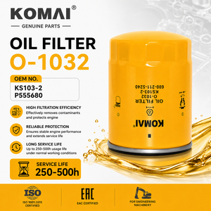 Filtro de Aceite KOMAI KS103-2  P555680  9N5680  9L9200  1R0734 SO654 1088209M91 para KOMATSU PC100-5/6 - Product Image 1