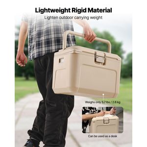 Borsa Frigo Rigida Portatile da 16,5 QT con Manici Resistenti, Portabicchieri, Materiale Leggero e Rigido, Isolamento Termico, 100% Ritenzione del Ghiaccio, Design Leopardato - Product Image 2