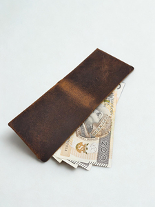 Solid Stitchless Genuine Leather <b>Wallet</b> Minimalist Card Sleeve No Stitch Slim <b>RFID</b> <b>Blocking</b> Men Credit Purse SLW-0047 - Product Image 2
