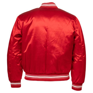 Chaqueta Varsity de Satén para Hombre de Alta Calidad, Diseño de Invierno a Prueba de Viento, con Tela de Satén Sostenible, Precio Razonable - Product Image 3