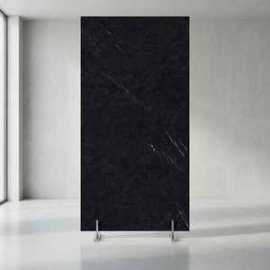 Losa de piedra sinterizada negra cósmica, encimera de cocina de alto brillo antiarañazos, azulejos de porcelana de aspecto de mármol sin esmaltar - Product Image 2