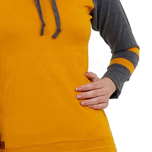 Sweat-shirt à capuche pour femme avec impression de lettres personnalisée, color block, style urbain professionnel, nouveau modèle 2026 - Product Image 5
