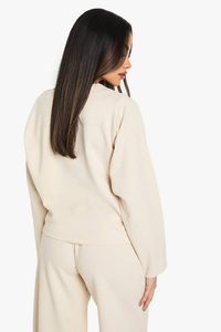 Sudadera de Cuello Redondo para Mujer, 100% Algodón, Lisa, con Bordado Frontal, Personalizable en Grandes Cantidades, para Invierno - Product Image 5