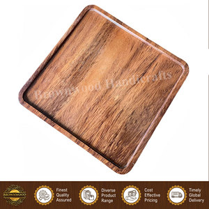 Bandeja de Madera Hecha a Mano de Alta Calidad, Diseño Único, Forma Cuadrada, 15 mm de Grosor, Personalizable, para Servir Alimentos, a un Precio Accesible - Product Image 3