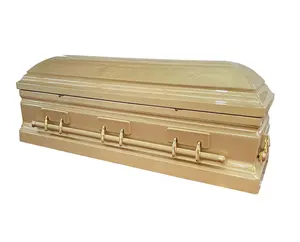 フルリッドゴールデンマホガニー棺葬儀無垢材埋葬金庫コンボベッド木製棺と棺葬儀箱火葬棺