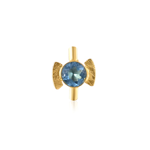 Blue Topaz Hydro <b>Adjustable</b> <b>Ring</b> Handmade Gemstone Jewelry for Women - Product Image 1