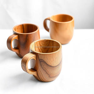 Tasse et tasse en bois naturel de qualité supérieure fabriquées à la main Design élégant et écologique pour le thé, le café et l'utilisation quotidienne pour les fêtes - Product Image 6