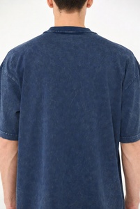 Bulk Wholesale Custom Sublimation Printed Oversized Distressed Acid Wash T-<b>Shirt</b> with Shoulder Short Sleeve Unisex Crewneck Tee - Product Image 3