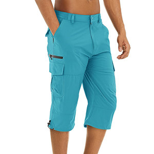 100% Cotton Men's Cargo Shorts Large Zipper <b>Thigh</b> Pocket Anti Shrink High Quality Fabric Lightweight Skin Friendly Men's Shorts - Product Image 3