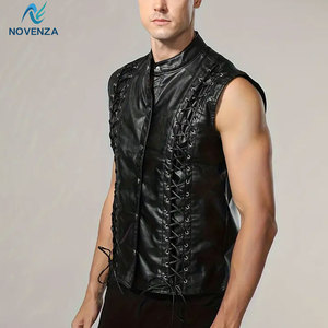 Stylish Winter <b>Leather</b> <b>Vest</b> <b>Men</b> Vintage Biker Style Slim Fit Comfortable Soft Inner Lining Waterproof Lightweight Fashion <b>Vest</b> - Product Image 6