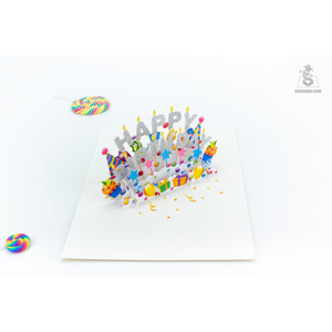 Luxury Creative <b>Handmade</b> 3D Pop Up Birthday Card <b>Paper</b> Art Greeting Card for Birthday Celebration Gift Use Wholesale - Product Image 4