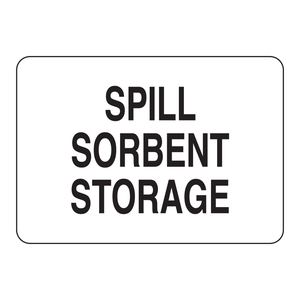 Panneau de signalisation mural Brady durable pour absorbant de déversements, 7x10 pouces, sécurité industrielle - Product Image 3