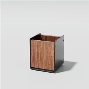 Wholesale Large Capacity Walnut Wood Handmade Modern Single Desktop Pen Container Pencil Holder Stationery Storage Box <b>Home</b> - Product Image 2