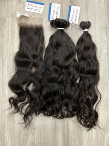 Cheveux humains vierges vietnamiens 100% naturels, ondulés, tissage double machine, mèches brillantes et douces, sans nœuds, sans perte, prêtes à être expédiées - Product Image 2
