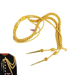 Golden <b>Braided</b> Parade Aiguillette Gold Leading Officers Aiguillette Ceremonial Dress Shoulder <b>Cord</b> - Product Image 3