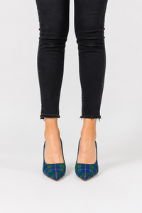 Chaussures à talons aiguilles en tartan personnalisées pour femmes, dernières tendances |   Escarpins à talons hauts à bout pointu à motif écossais pour mariage |   Fabrication de chaussures de mode - Product Image 5
