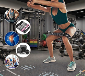 Black Camo Design Heavy Resistance Hip <b>Bands</b> Polyester Fabric for Yoga Hip Booty Workout Home Gym <b>Exercise</b> Set with Carry Bag - Product Image 6