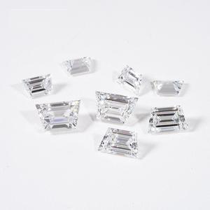 Diamante Cultivado en Laboratorio con Corte Trapezoidal de Forma Elegante, Claridad DEF VS, Piedra Suelta HPHT para Engaste en Joyería - Product Image 1