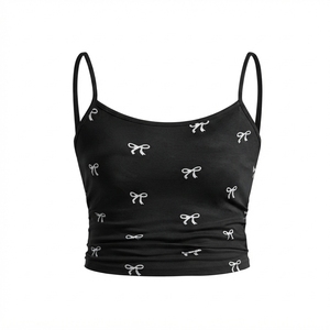 Tops de Punto sin Mangas de Verano para Mujer, de Alta Calidad, con Logotipo Personalizado, al por Mayor, Fabricante - Product Image 3