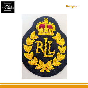 Badge de marque personnalisable fait main de 8 x 6 cm avec feuilles d'or/couronne/lettres de marque, provenant d'un vendeur indien de premier plan - Product Image 5