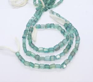 Perles de fluorite naturelle facettées irrégulières en forme de pépite AAA, 8-9 mm, perles de fluorite en pépite, brin de 10 pouces, fluorite naturelle facettée - Product Image 4