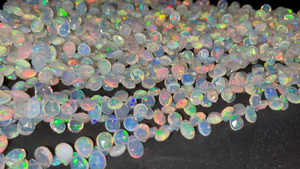 ลูกปัดโอปอลไฟเอทิโอเปียขนาด4*6มม. ทรงลูกแพร์ทรงเหลี่ยมเพชรพลอย8นิ้วสำหรับทำเครื่องประดับ - Product Image 5