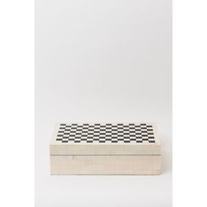 Boîte de luxe en résine et MDF pour emballage cadeau, décoration intérieure et rangement décoratif - Product Image 1