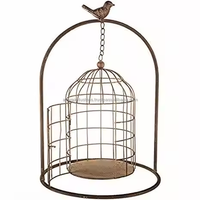 Arbre suspendu Cage à oiseaux suspendu couleur argent brillant Design en métal élégant meilleure qualité fantaisie en gros Cage à oiseaux