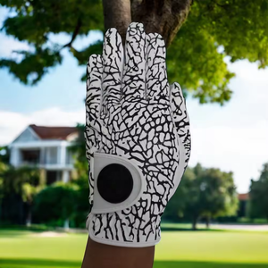 Gants de golf en cuir Cabretta d'Indonésie avec patch en caoutchouc super doux pour droitier et gaucher, vente chaude du fabricant - Product Image 1