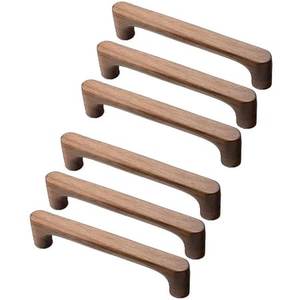 Ensemble de poignées de meubles en bois, finition naturelle, design moderne, décoration d'armoires de cuisine, légères, faites à la main, utilisation intérieure/extérieure, durables - Product Image 5