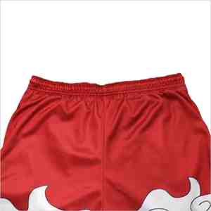 <b>Men's</b> Red White Cloud Pattern Board Shorts Quick Dry Drawstring Waist Casual Swim <b>Trunks</b> - Product Image 2